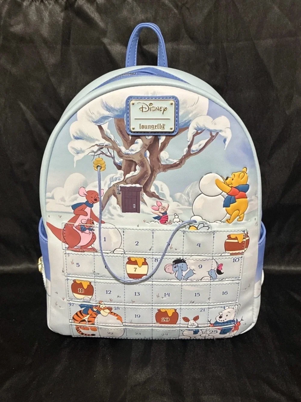 Loungefly Light Blue Winnie the Pooh Advent Calendar Mini Backpack